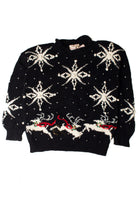 Dressed Up Reindeer Ugly Christmas Pullover 59428
