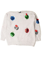 Sequin Ornaments Ugly Christmas Pullover 59440