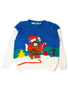 Ice Skating Bear Ugly Christmas Pullover 59447