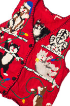 Kitties Climbing Like Crazy! Ugly Christmas Vest 59448