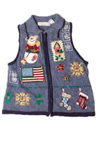 Blue Ugly Christmas Vest 59454
