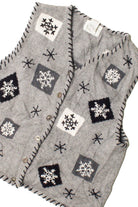 Gray Snowflakes Ugly Christmas Vest 59461