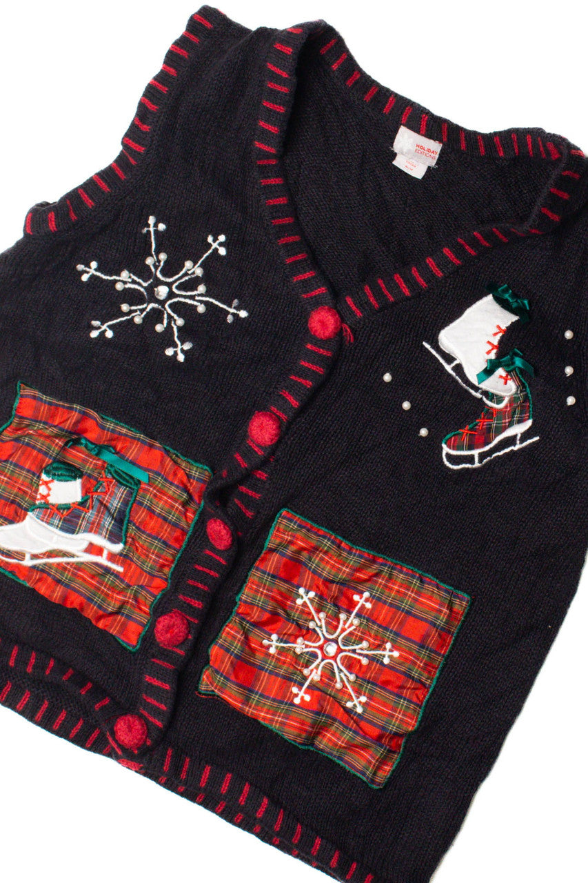Black Ugly Christmas Vest 59471