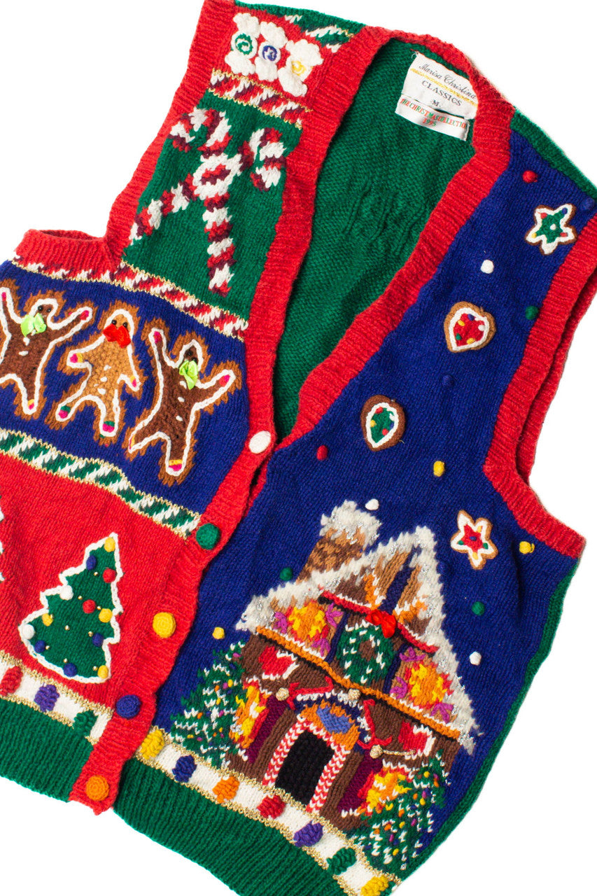 Colorful Collage Ugly Christmas Vest 59486
