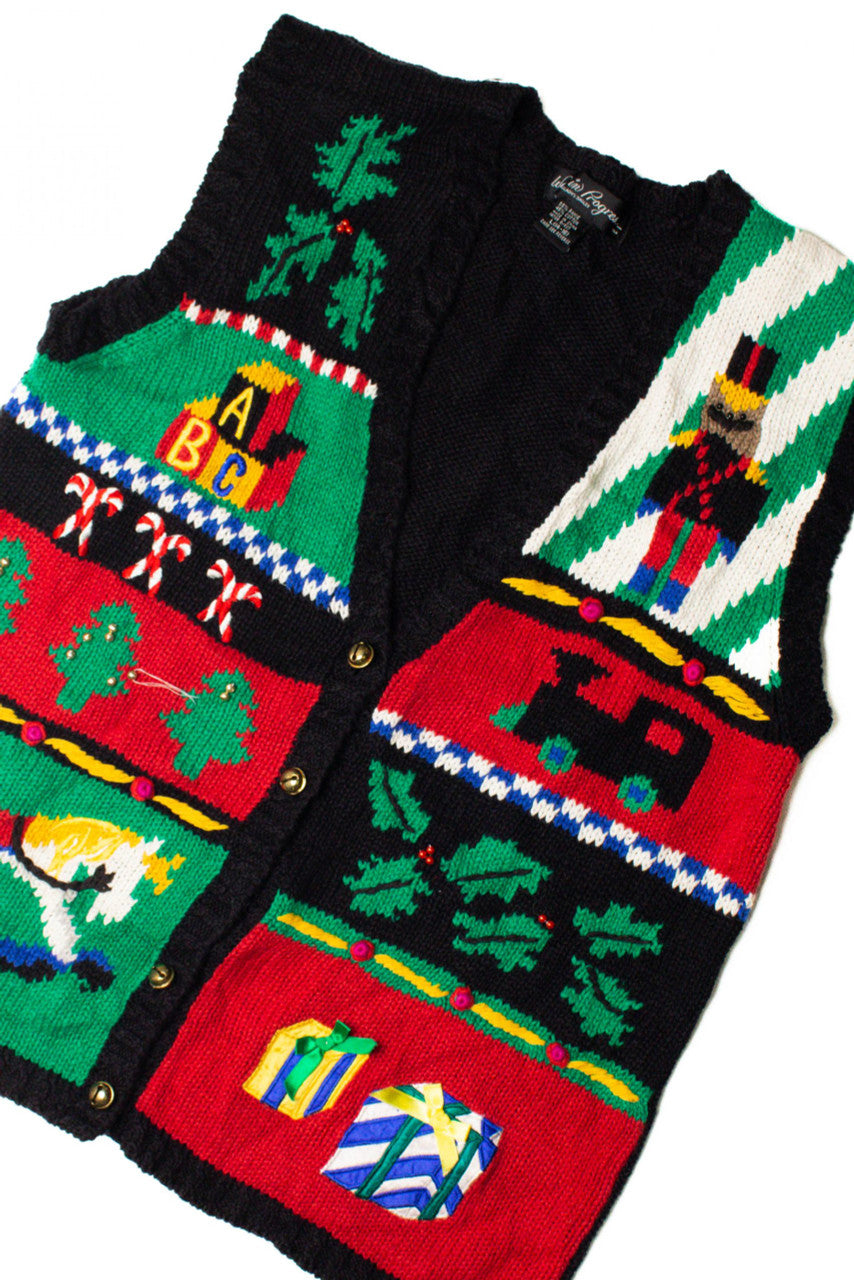 Black Ugly Christmas Vest 59487
