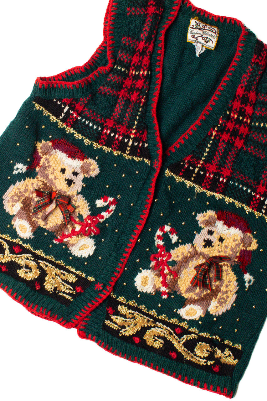 Vintage Green Ugly Christmas Vest 59506 (1997)