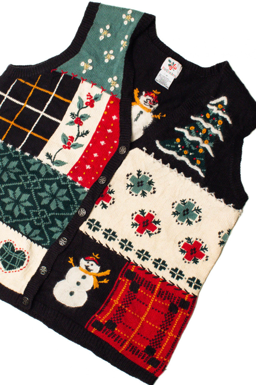 Black Ugly Christmas Vest 59511