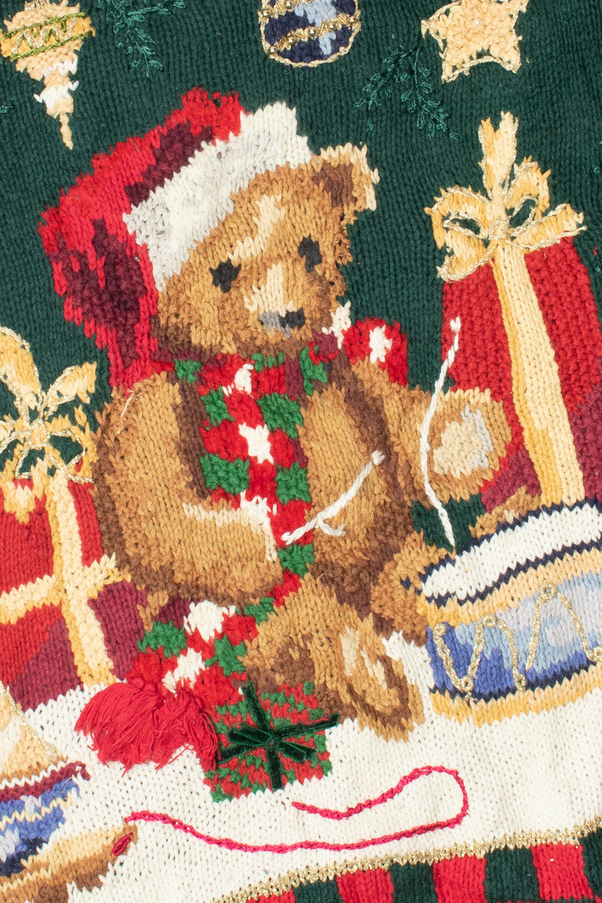 Vintage Teddy Bear Ugly Christmas Sweater 59538