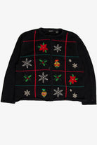 Black Ugly Christmas Cardigan 60030