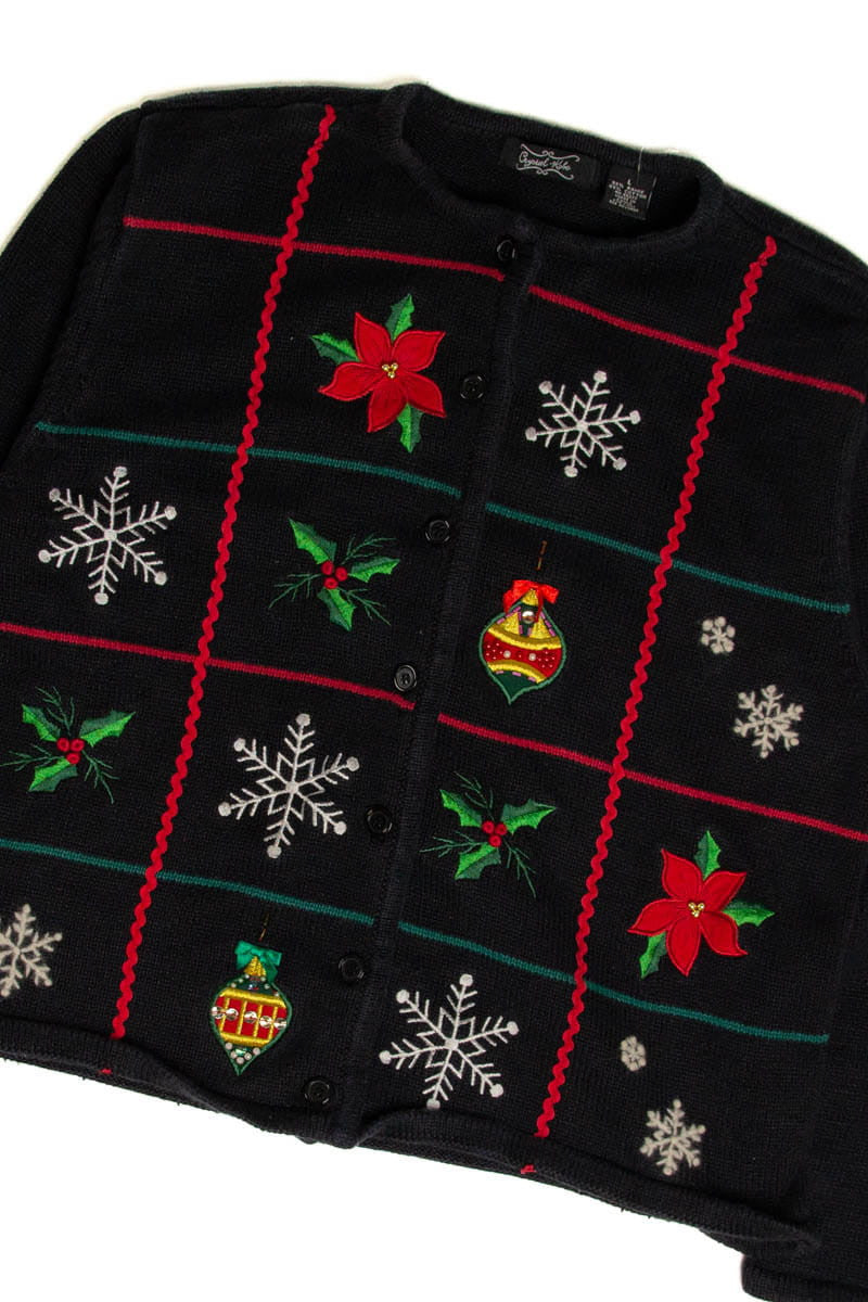 Black Ugly Christmas Cardigan 60030