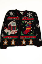 Black Ugly Christmas Cardigan 60032