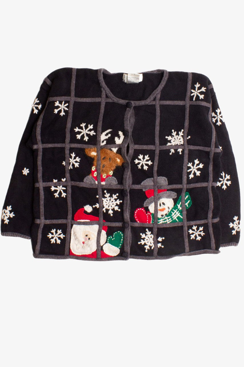 Black Ugly Christmas Cardigan 60035