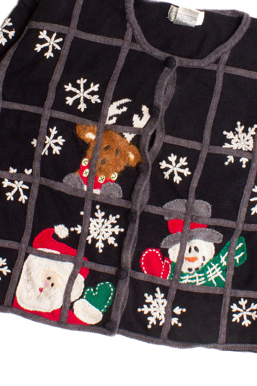 Black Ugly Christmas Cardigan 60035