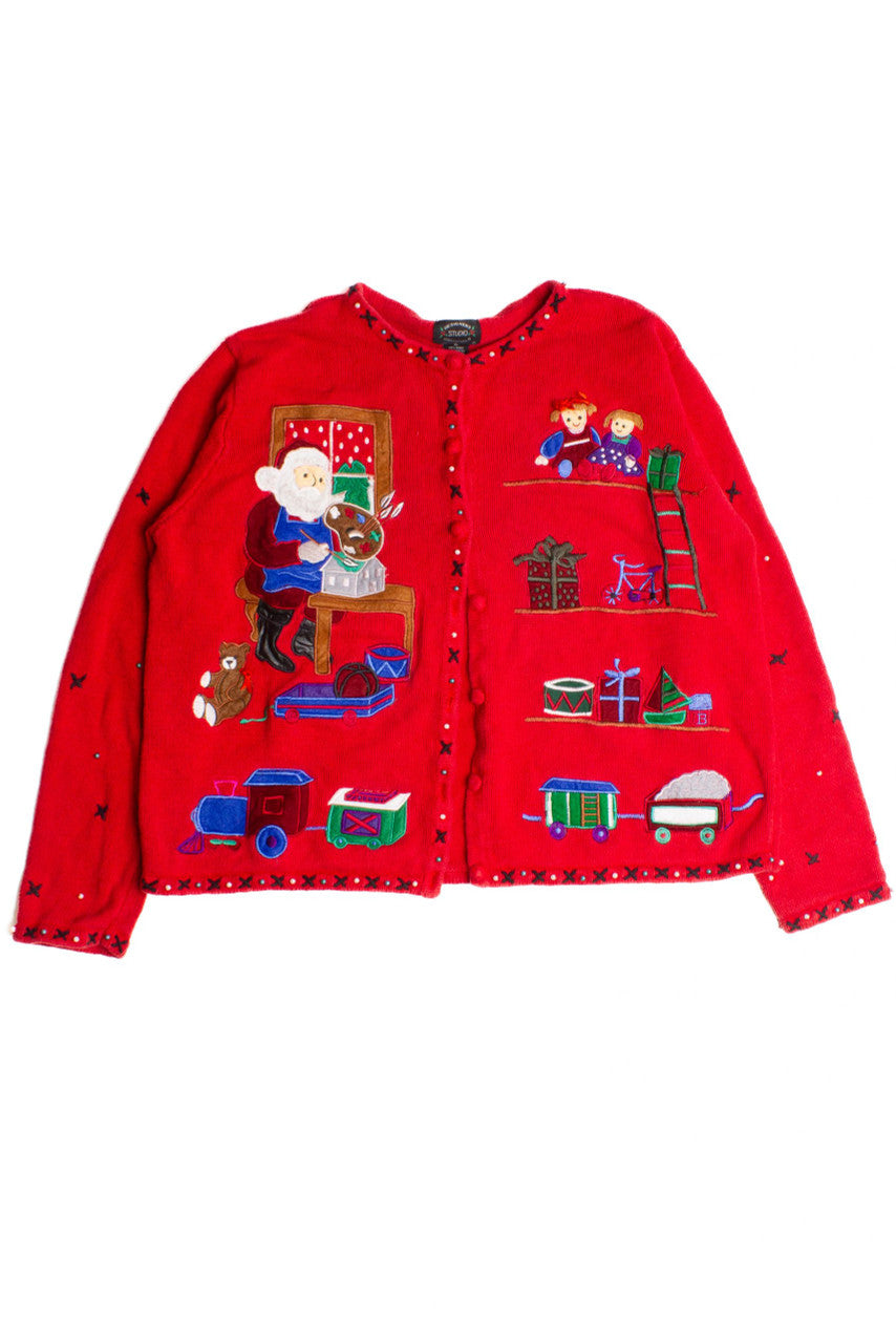 Red Ugly Christmas Cardigan 60040