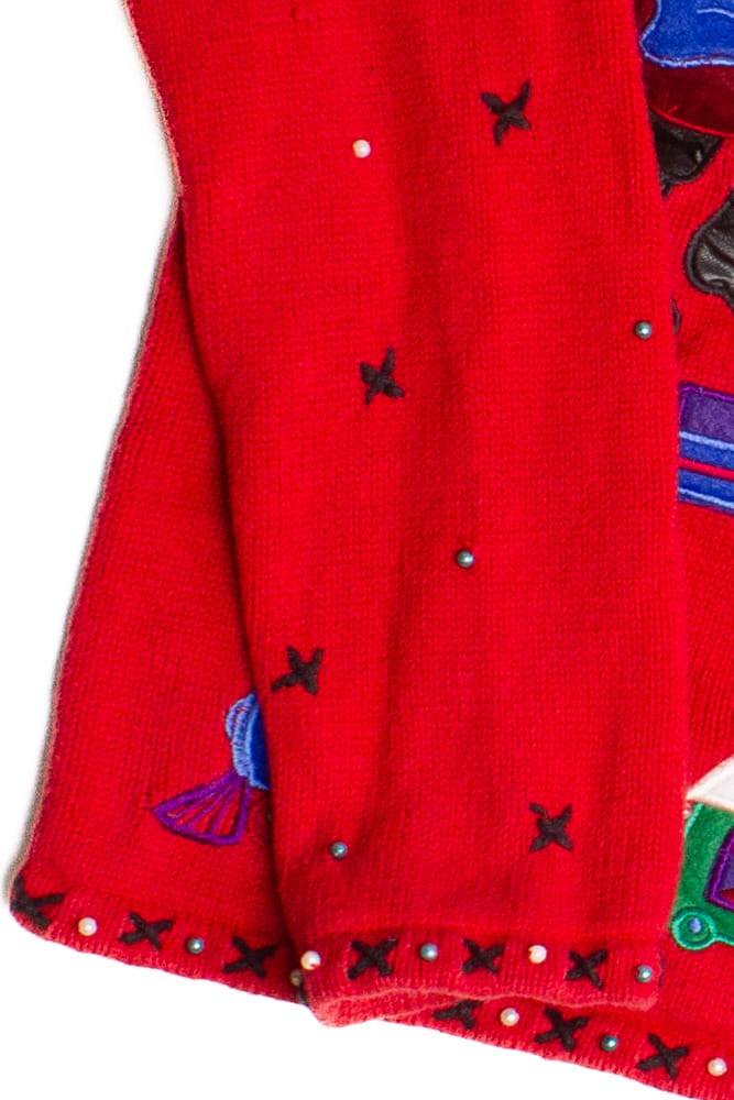 Red Ugly Christmas Cardigan 60040
