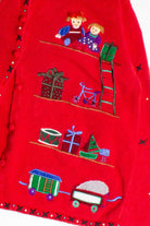 Red Ugly Christmas Cardigan 60040