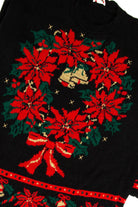 Black Ugly Christmas Wreath Pullover 60272