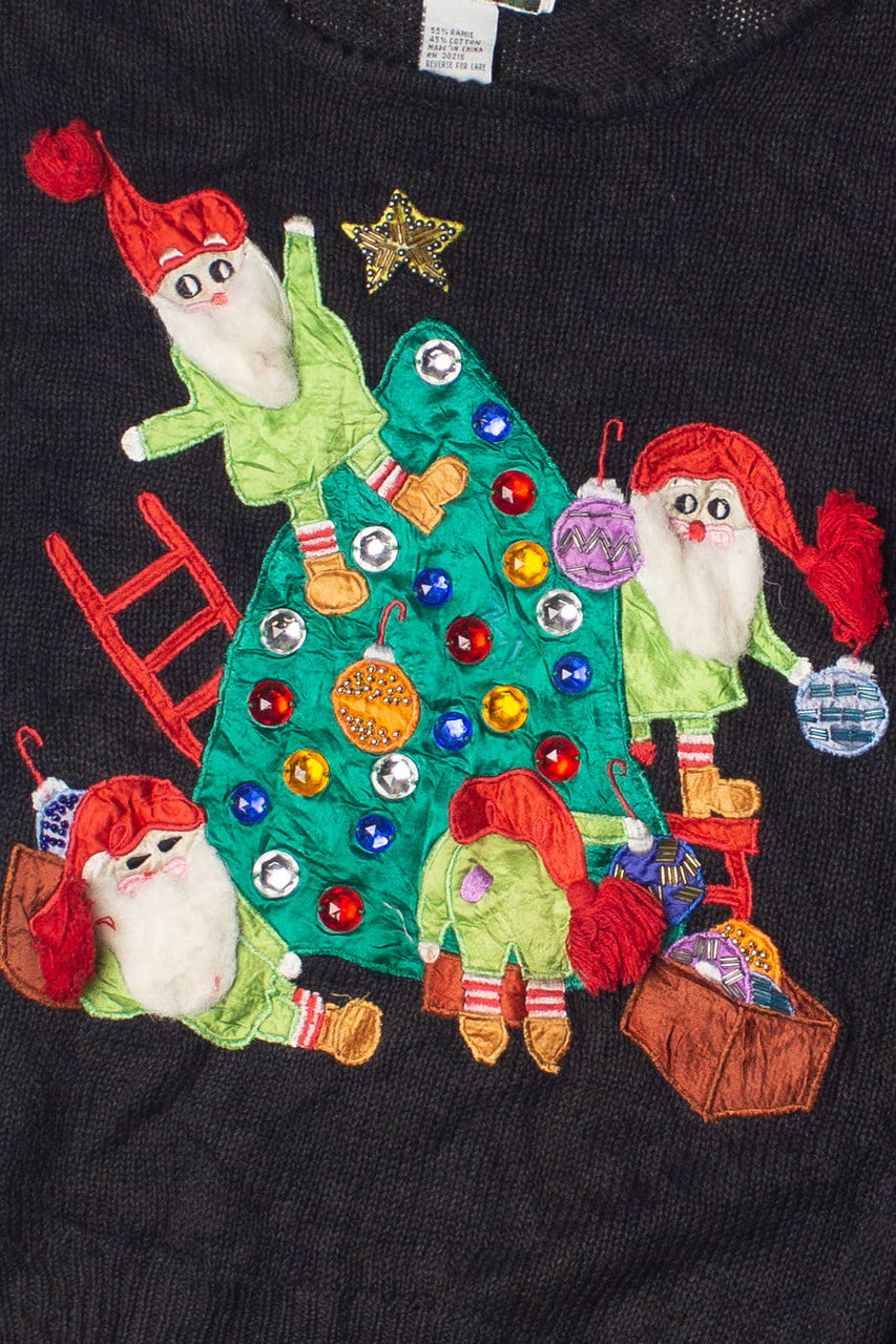 Christmas Tree Elves Ugly Christmas Sweater 60808
