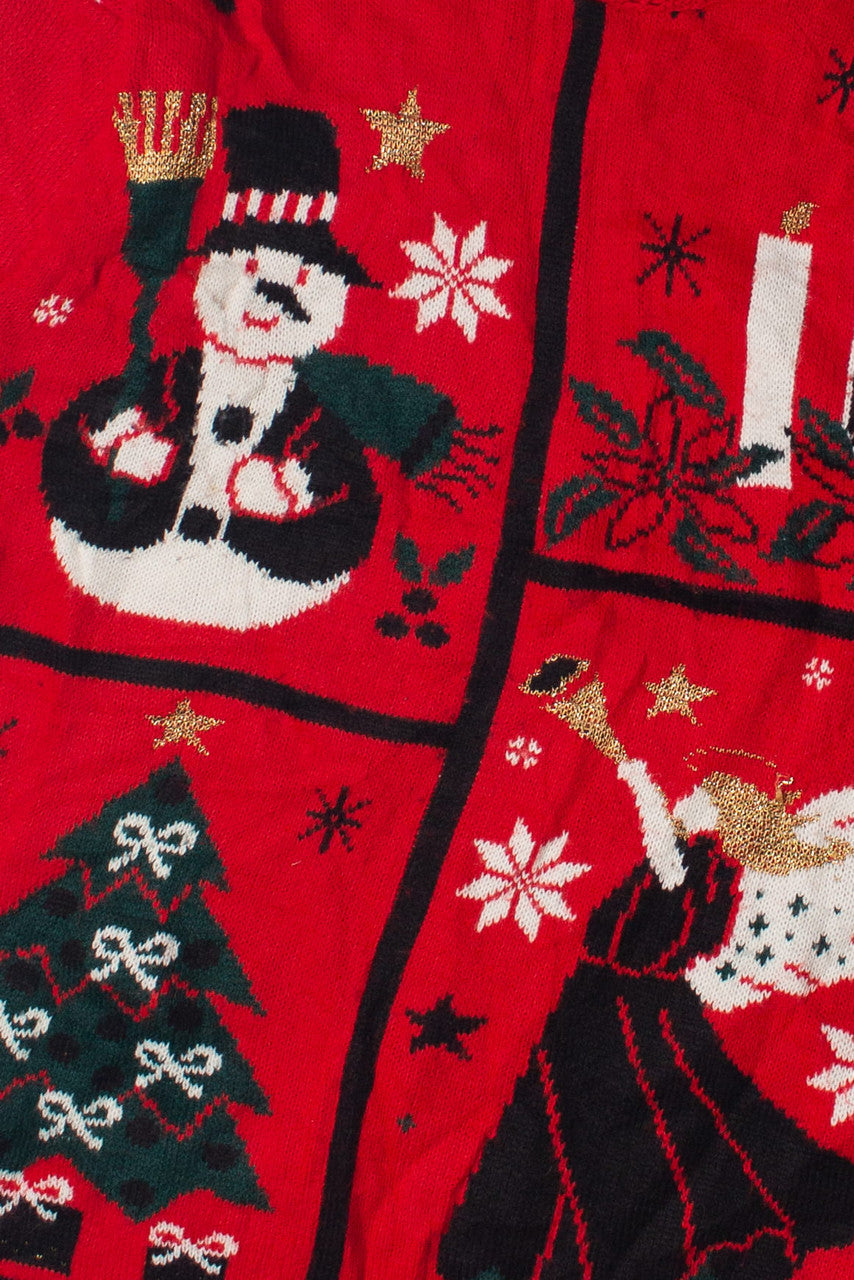 Snowman and Angel Ugly Christmas Sweater 60813