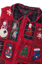 Festive Patches Ugly Christmas Sweater Vest 60817