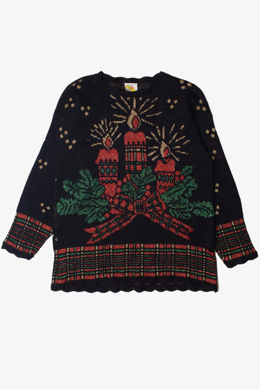 Candle Centerpiece Ugly Christmas Sweater 60821