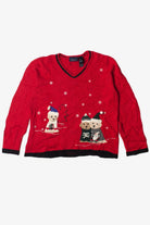 Puppy Christmas Ugly Christmas Sweater 60832