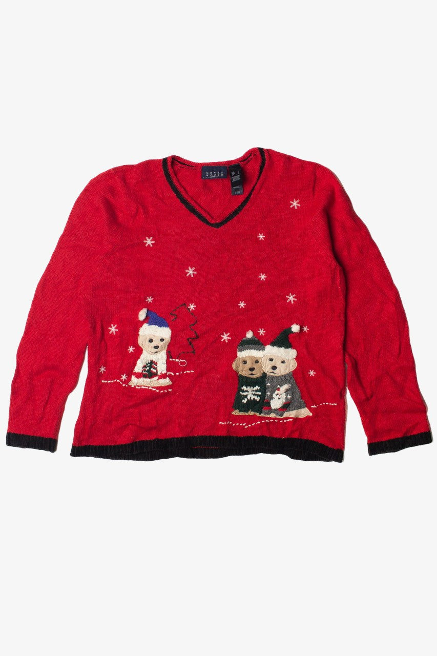 Puppy Christmas Ugly Christmas Sweater 60832