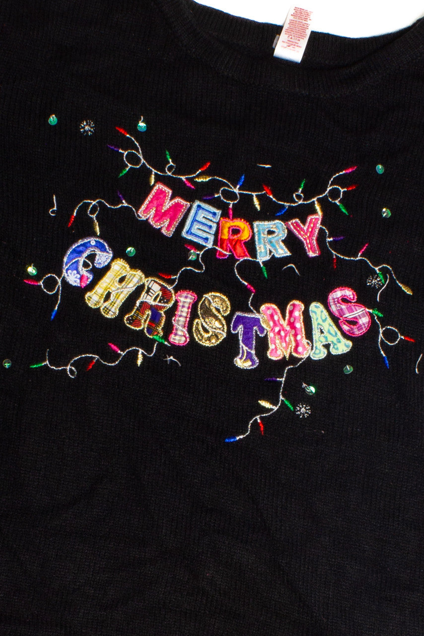 Black Ugly Christmas Pullover 61020