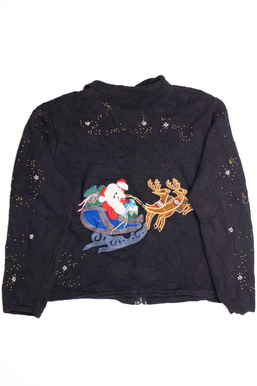 Black Ugly Christmas Cardigan 61039