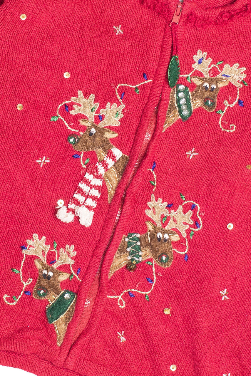 Red Ugly Christmas Cardigan 61042