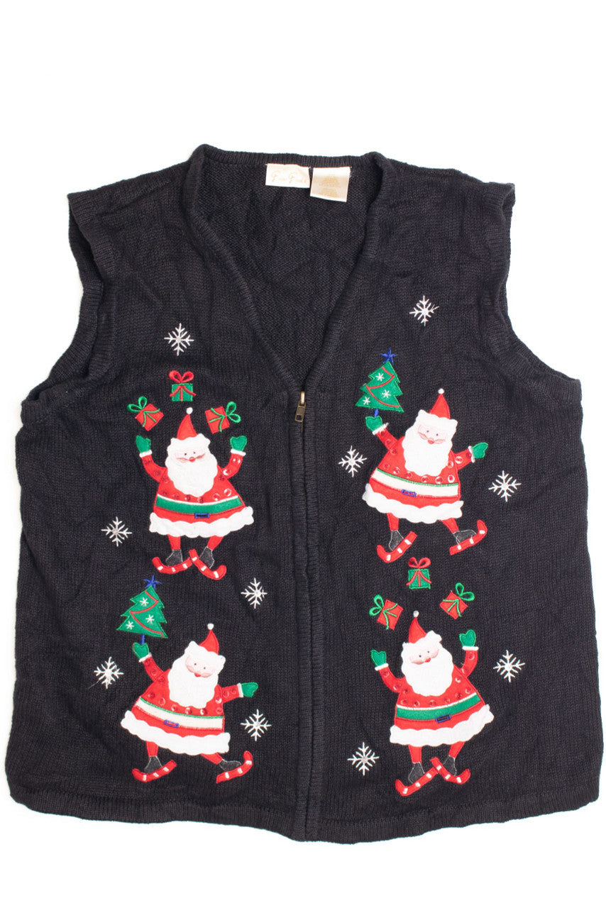 Black Ugly Christmas Vest 61075