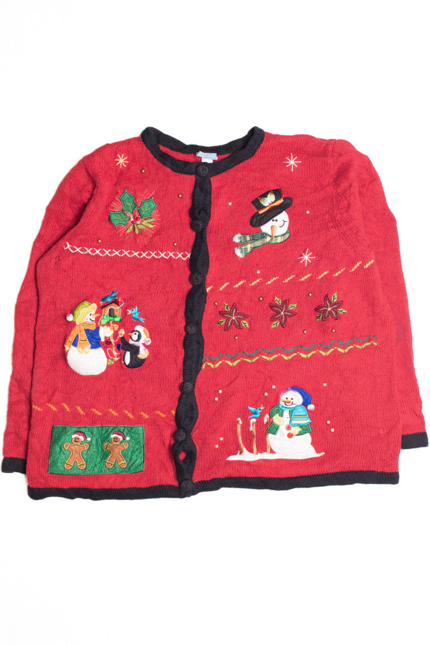 Red Ugly Christmas Cardigan 61082