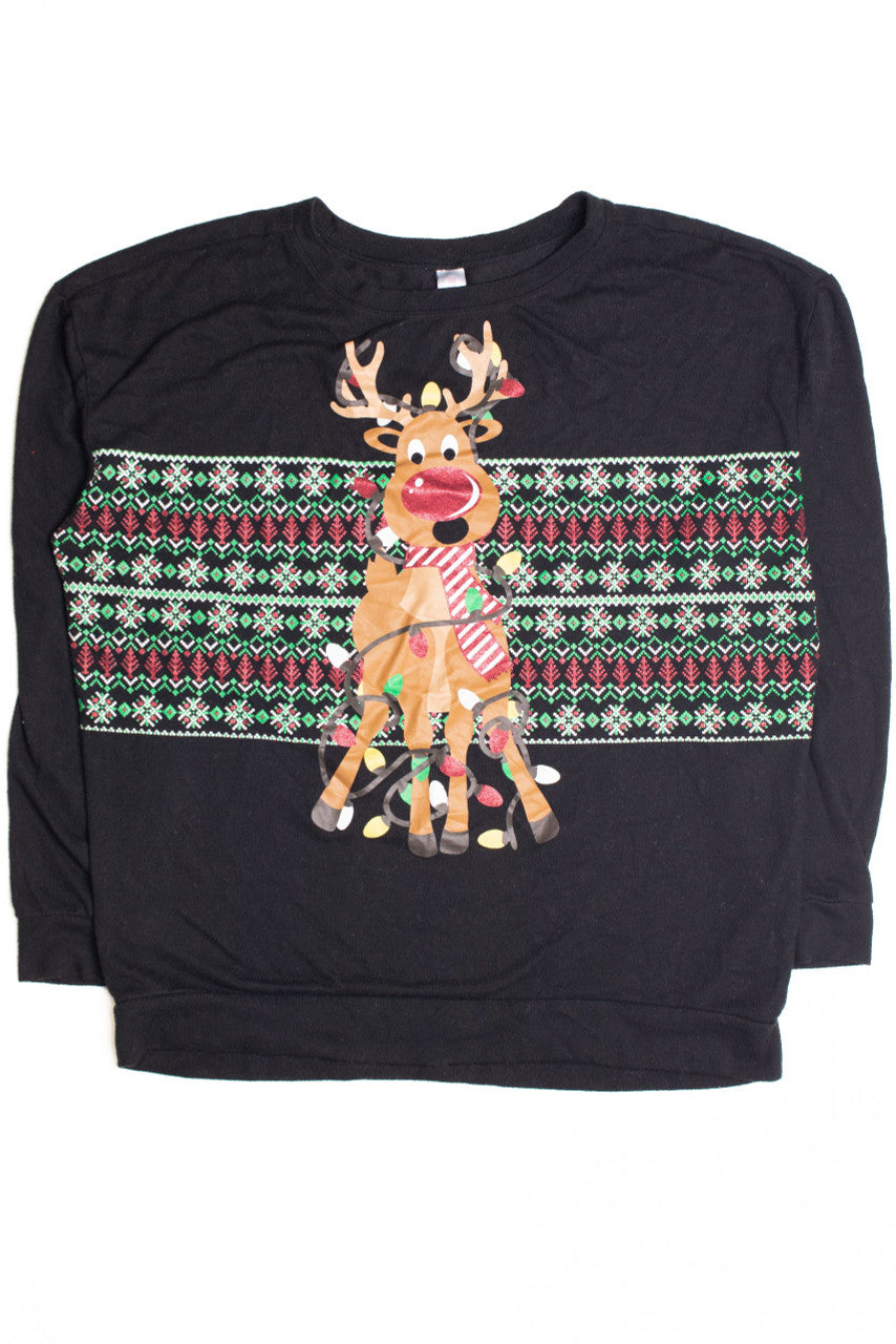 Black Ugly Christmas Pullover 61097