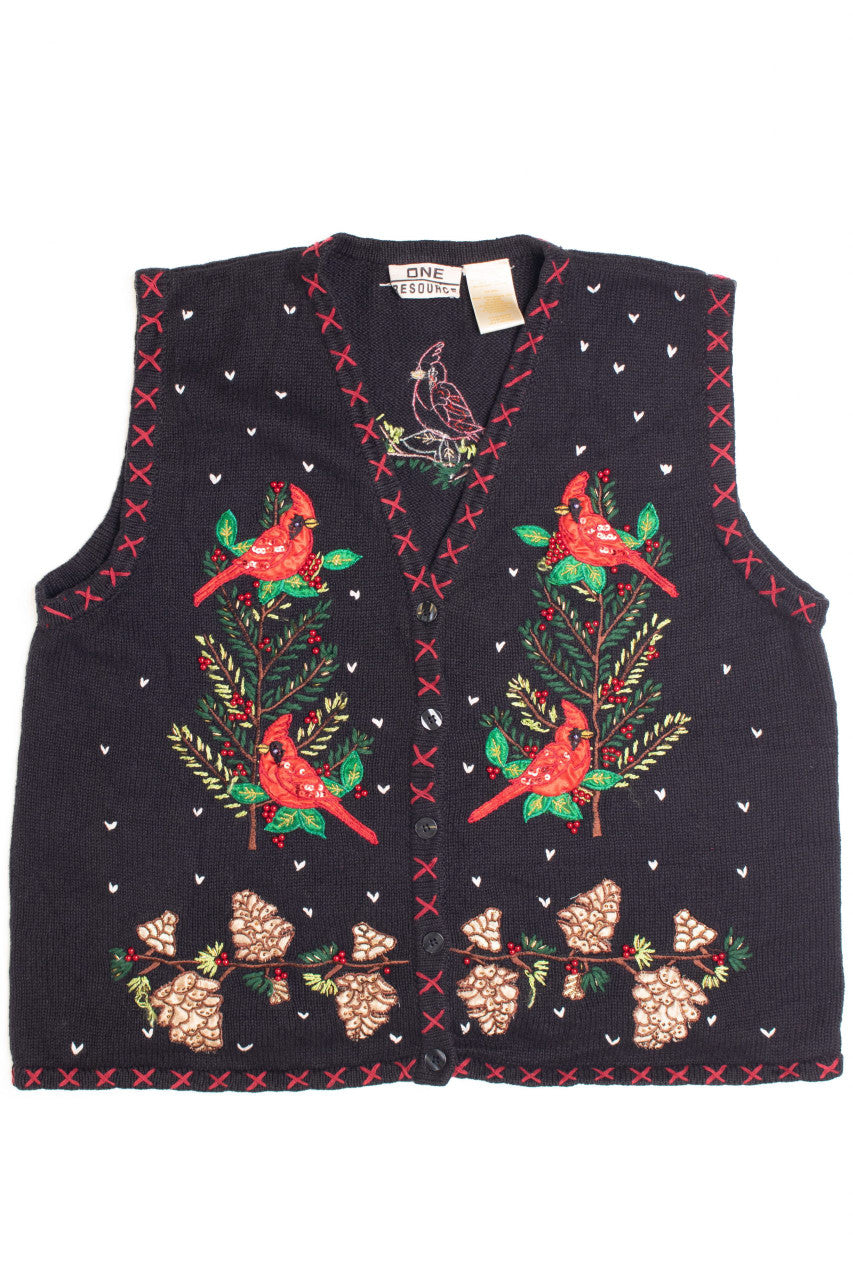 Black Ugly Christmas Vest 61108