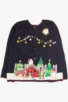 Black Ugly Christmas Cardigan 61110
