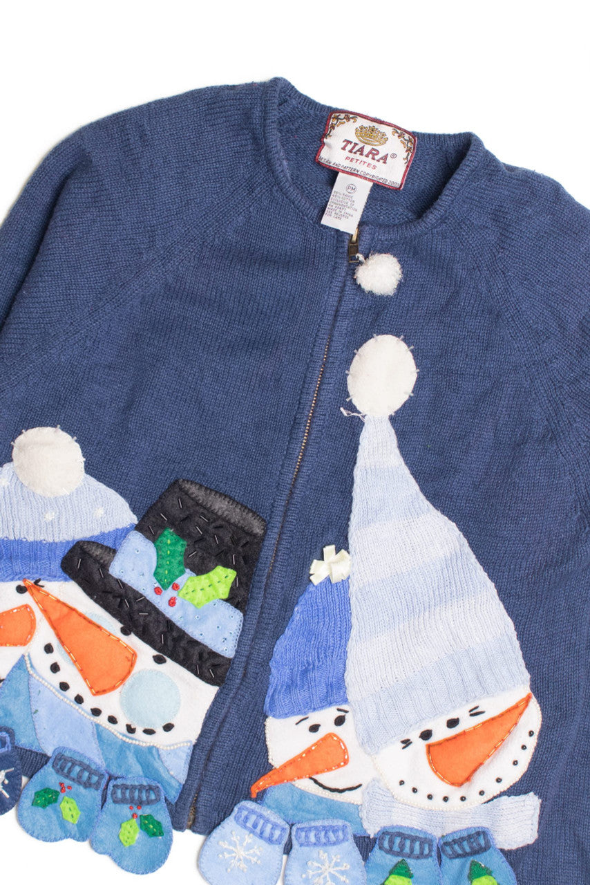 Blue Ugly Christmas Cardigan 61123
