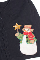 Black Ugly Christmas Cardigan 61125