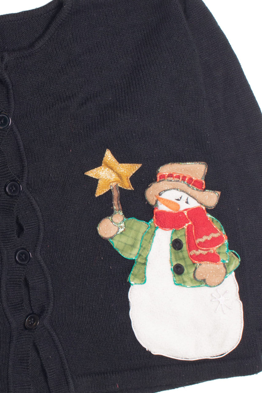Black Ugly Christmas Cardigan 61125