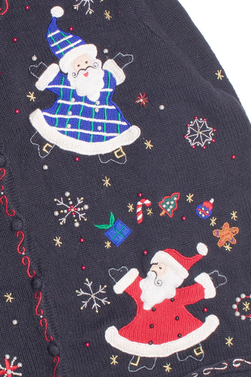 Black Ugly Christmas Cardigan 61128