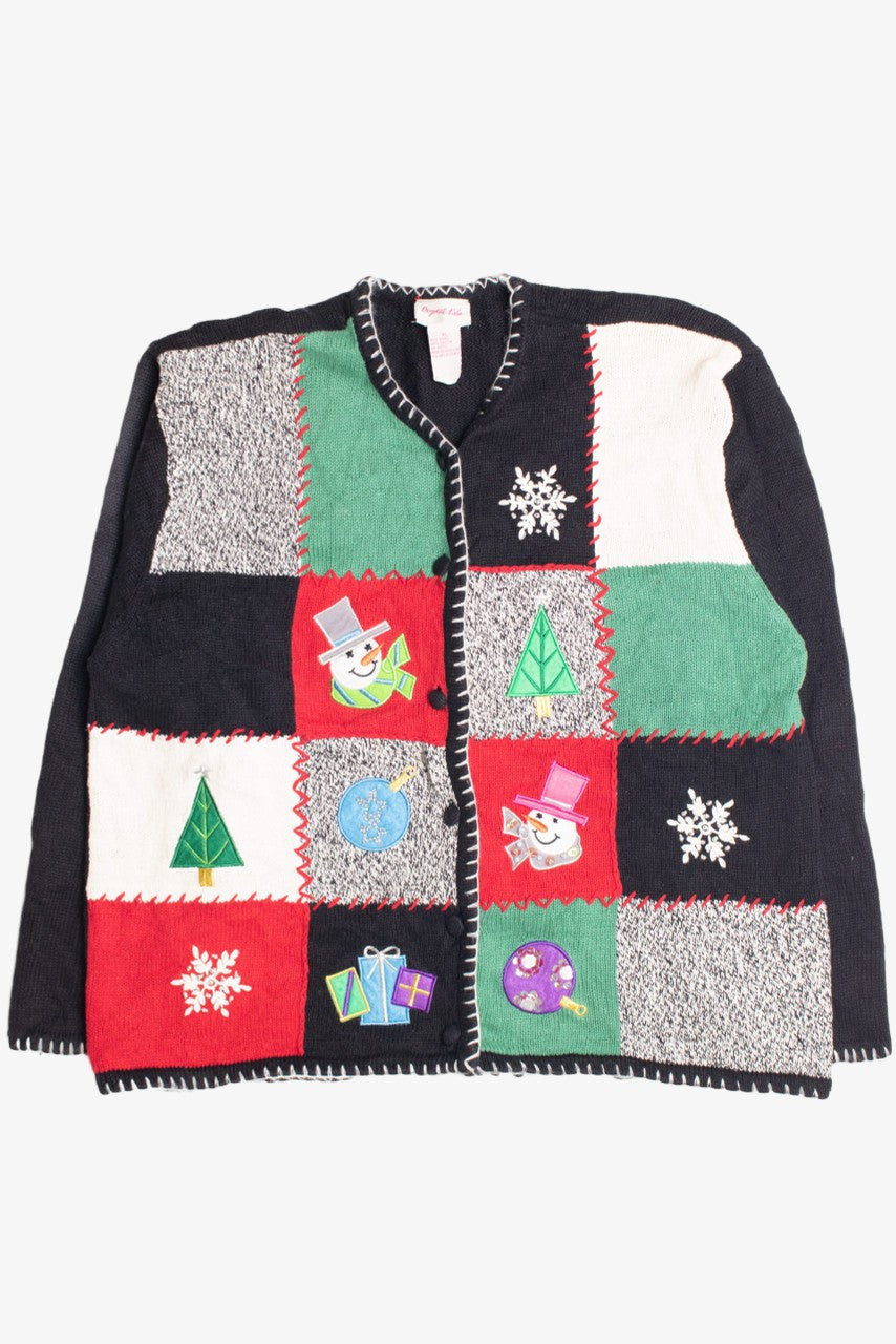 Black Ugly Christmas Cardigan 61132