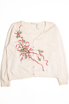 White Ugly Christmas Cardigan 61136