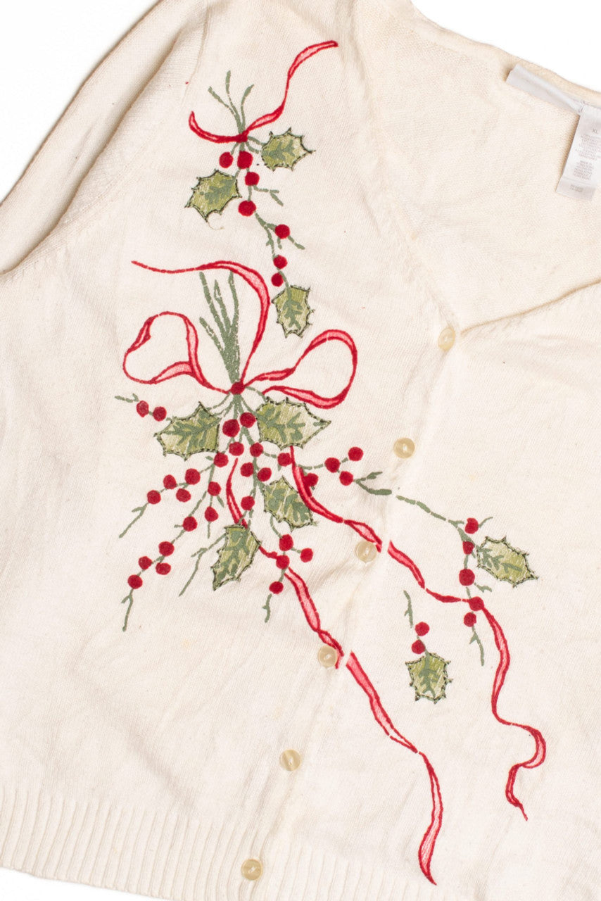 White Ugly Christmas Cardigan 61136