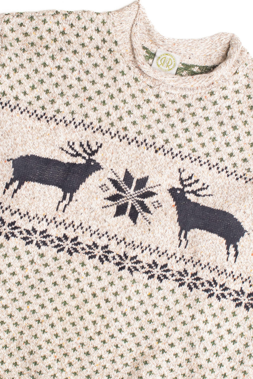 Ugly Brown and Green Christmas Pullover 61138