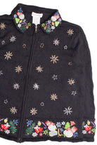 Black Ugly Christmas Cardigan 61139