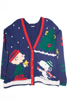 Blue Ugly Christmas Cardigan 61145