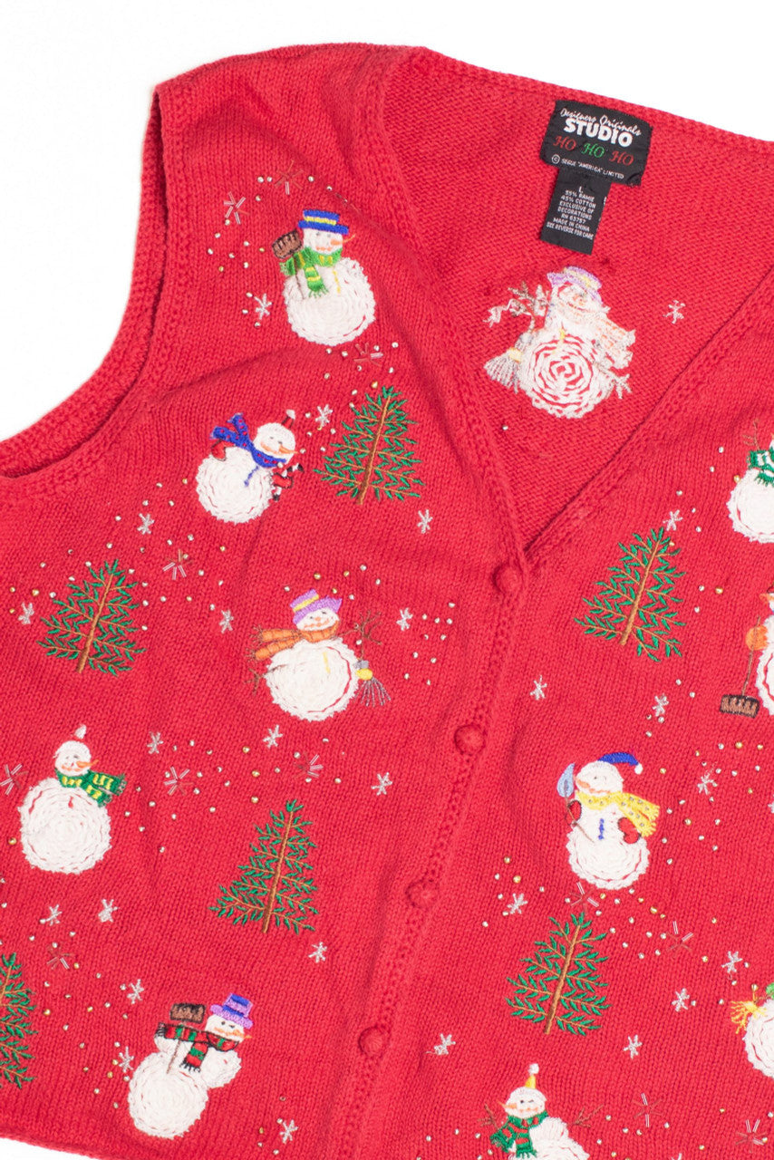 Red Ugly Christmas Vest 61147