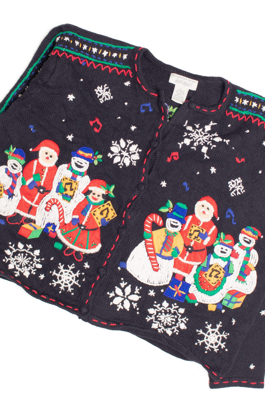 Black Ugly Christmas Cardigan 61148