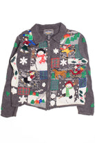 Ugly Grey Christmas Cardigan 61149
