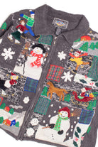 Ugly Grey Christmas Cardigan 61149