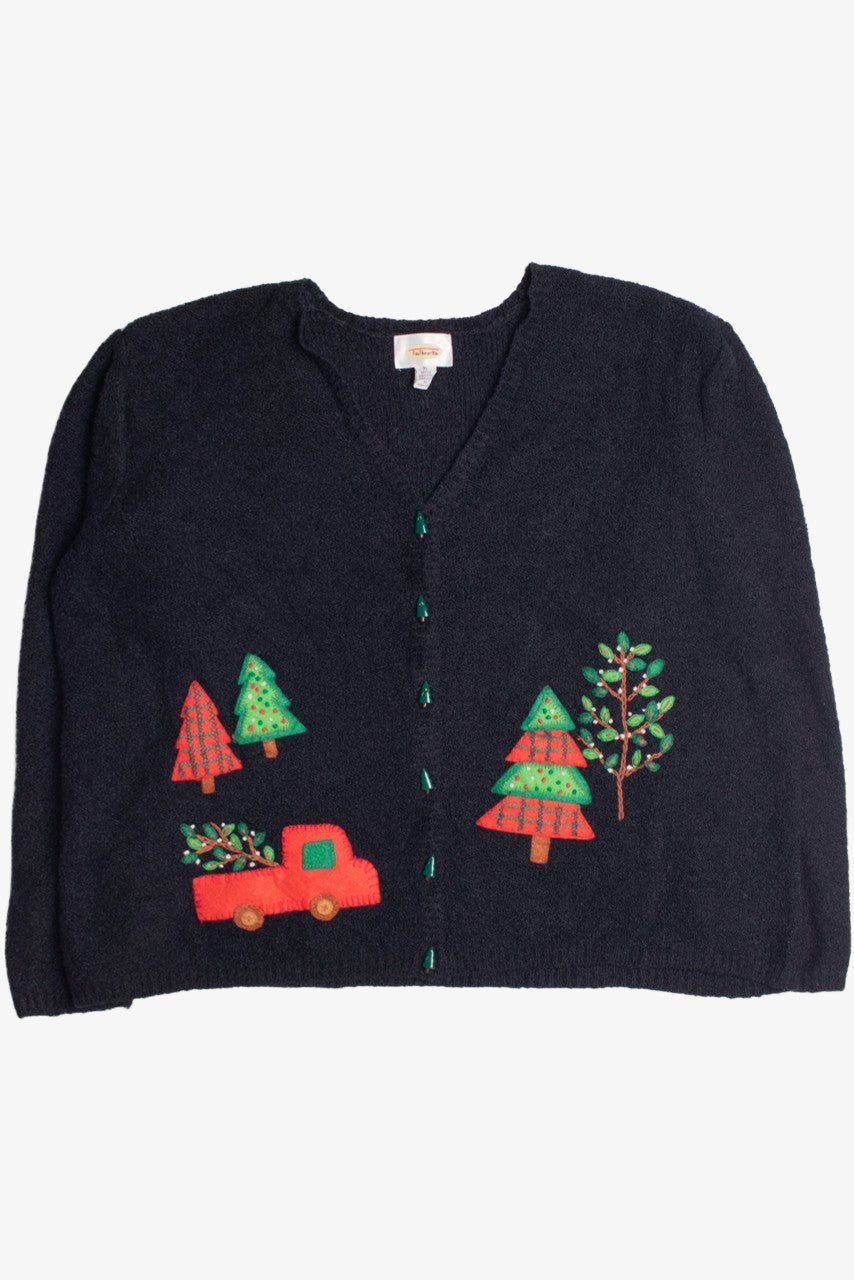 Black Ugly Christmas Cardigan 61156